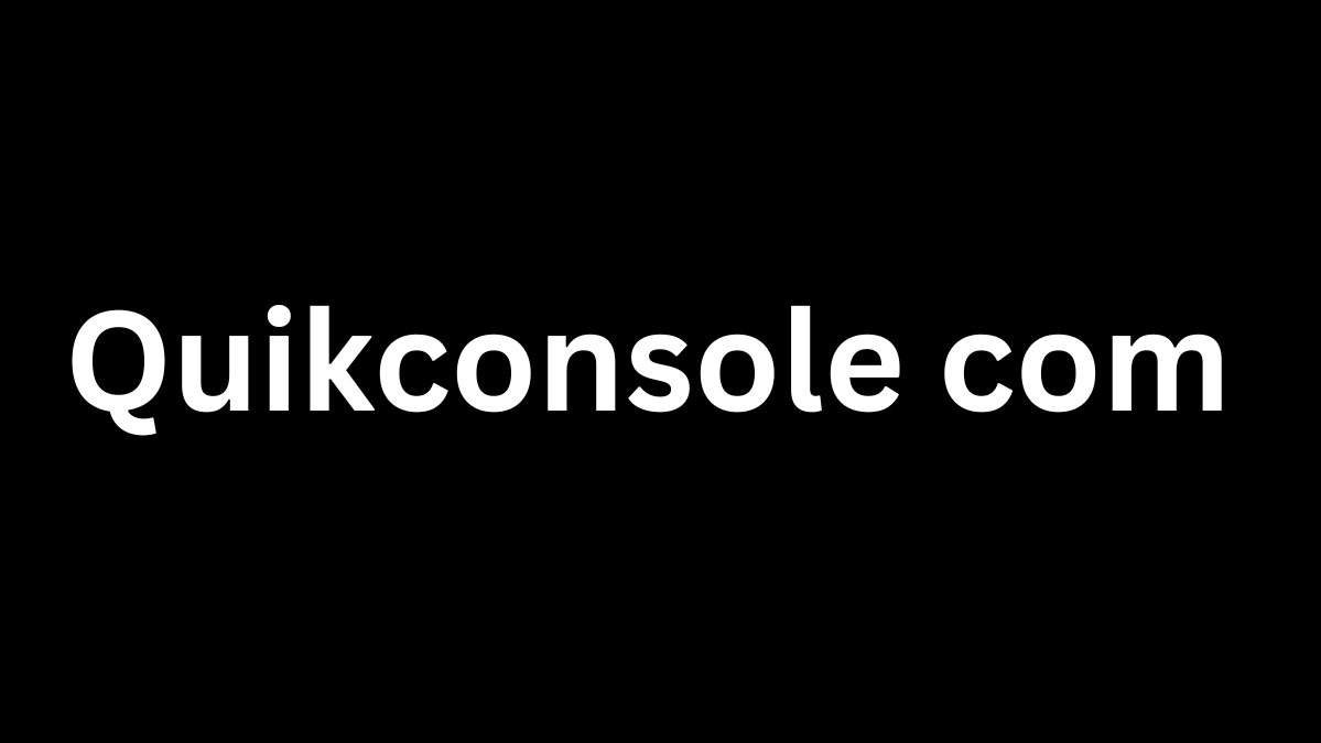 Quikconsole com